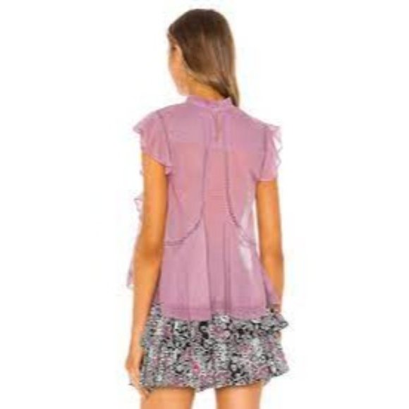 Isabel Marant Pink Ruffle Top - Picture 3 of 9